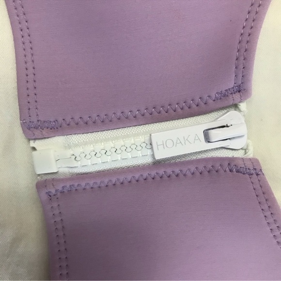 HOAKA Neopren Bikini Top Purple Size Medium - Picture 4 of 6